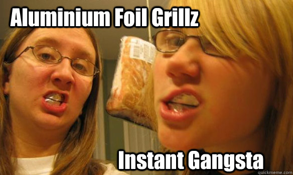 Aluminium Foil Grillz Instant Gangsta  