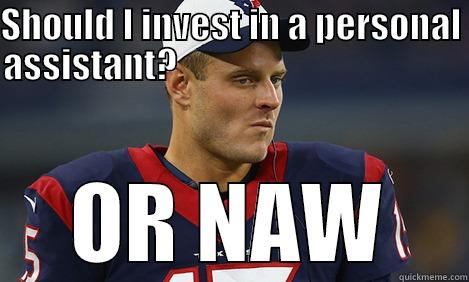 SHOULD I INVEST IN A PERSONAL ASSISTANT?                                                OR NAW Misc