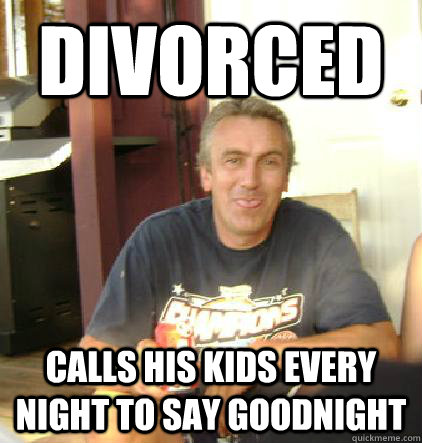 divorced calls his kids every night to say goodnight  
