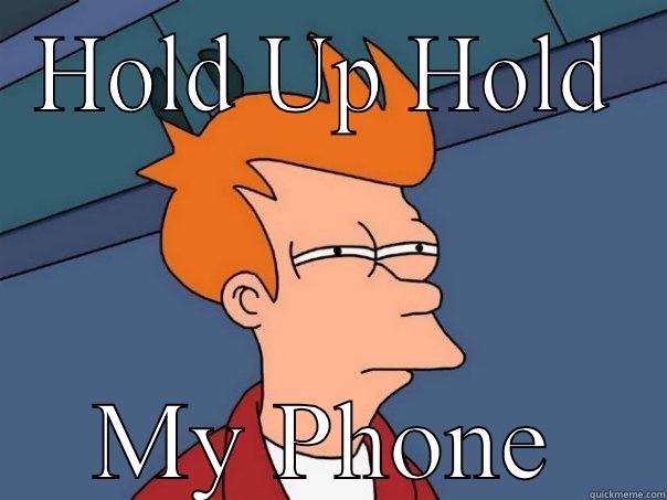HOLD UP HOLD MY PHONE Futurama Fry