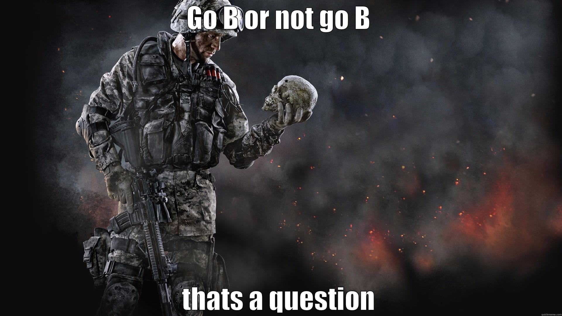 GO B OR NOT GO B THATS A QUESTION Misc