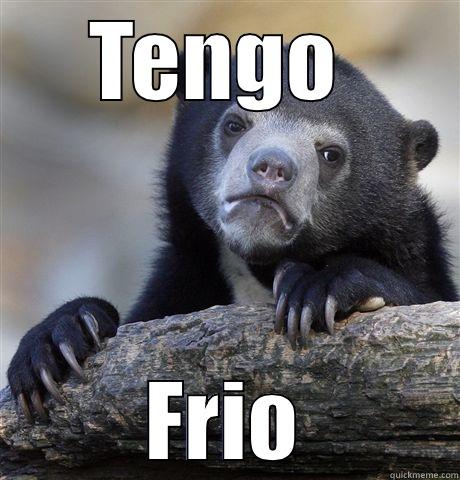 TENGO  FRIO Confession Bear
