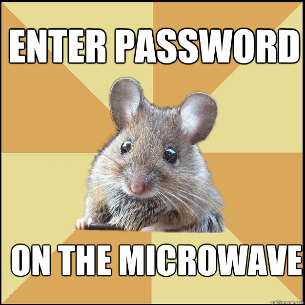 Enter password On the microwave  