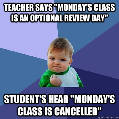 Teacher says 
