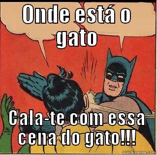 ONDE ESTÁ O GATO CALA-TE COM ESSA CENA DO GATO!!! Slappin Batman