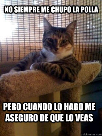 No siempre me chupo la polla pero cuando lo hago me aseguro de que lo veas  The Most Interesting Cat in the World