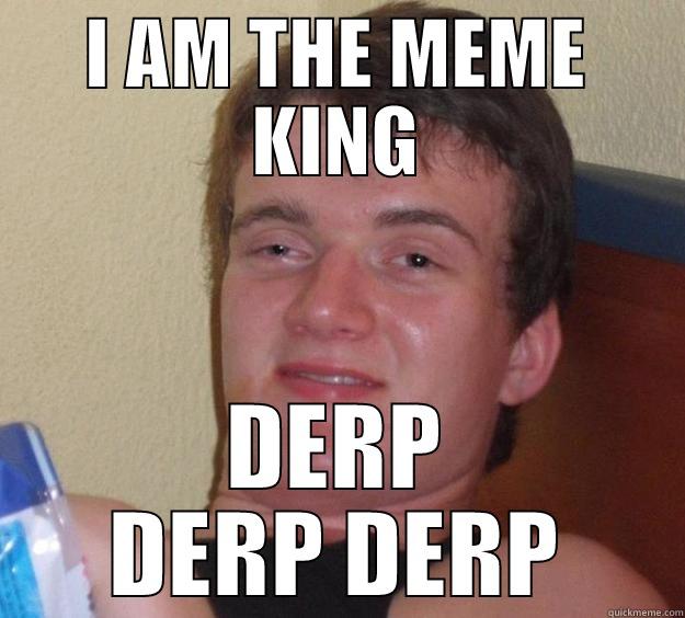 I AM THE MEME KING DERP DERP DERP 10 Guy