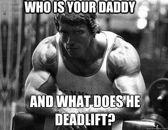 who is your daddy and what does he deadlift? - who is your daddy and what does he deadlift?  Serious Schwarzenegger