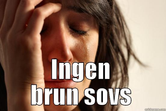  INGEN BRUN SOVS First World Problems