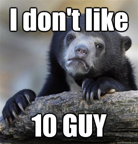 I don't like 10 GUY  Confession Bear