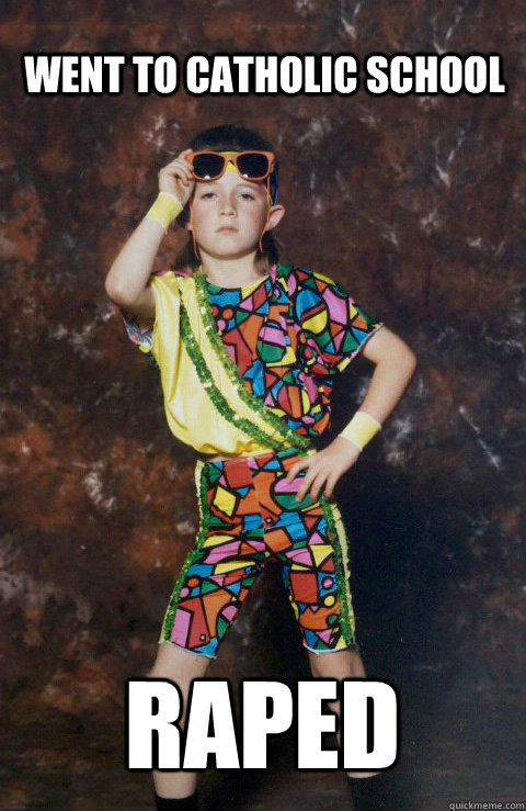 Went to catholic school raped  80s Retro Hipster Kid