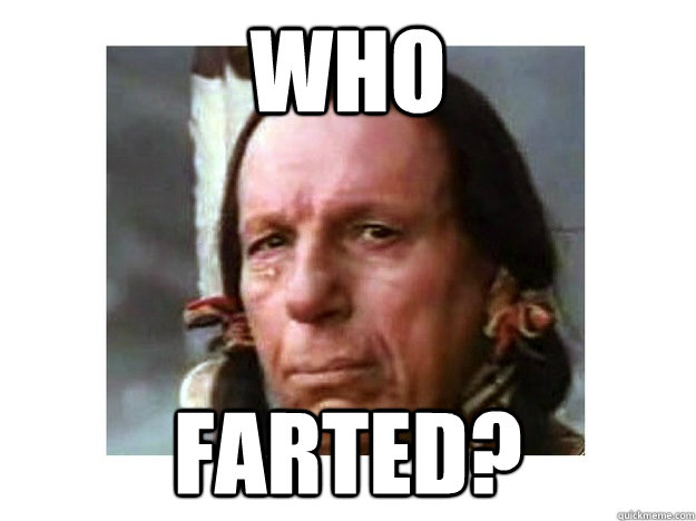 who farted?  Iron Eyes Cody