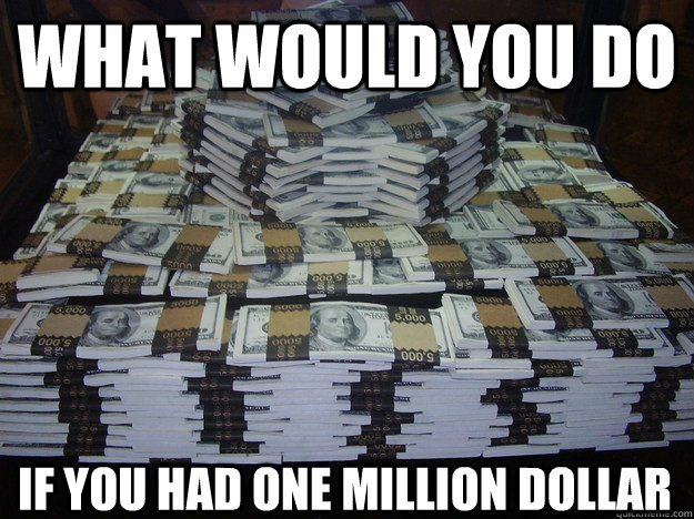 what would you do  if you had one million dollar - what would you do  if you had one million dollar  million