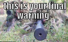   THIS IS YOUR FINAL WARNING   Misc