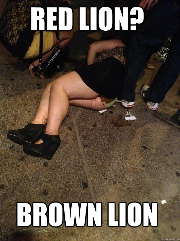 Red Lion? Brown lion  Poop Girl