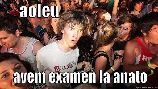       AOLEU                                   AVEM EXAMEN LA ANATO Sudden Clarity Clarence