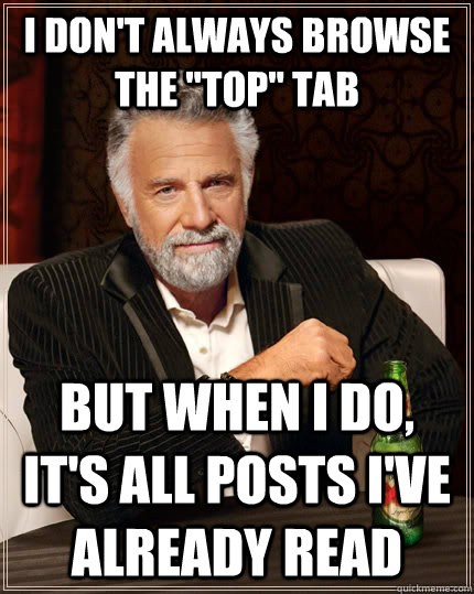 I don't always browse the 