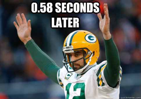 0.58 seconds later  