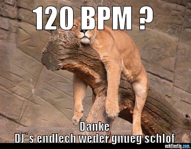 120 BPM ? DANKE DJ`S ENDLECH WEDER GNUEG SCHLOF Misc