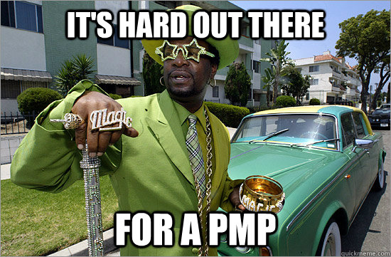 It's hard out there for a pmp - It's hard out there for a pmp  Pimp