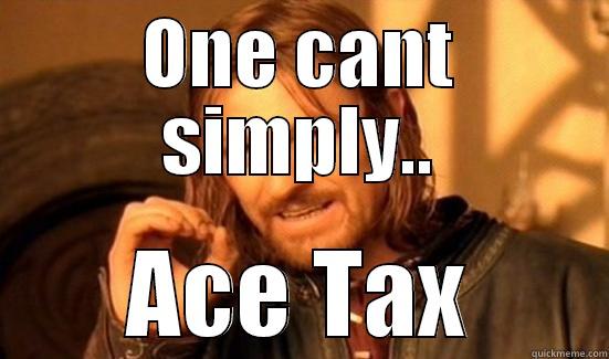 ONE CANT SIMPLY.. ACE TAX Boromir