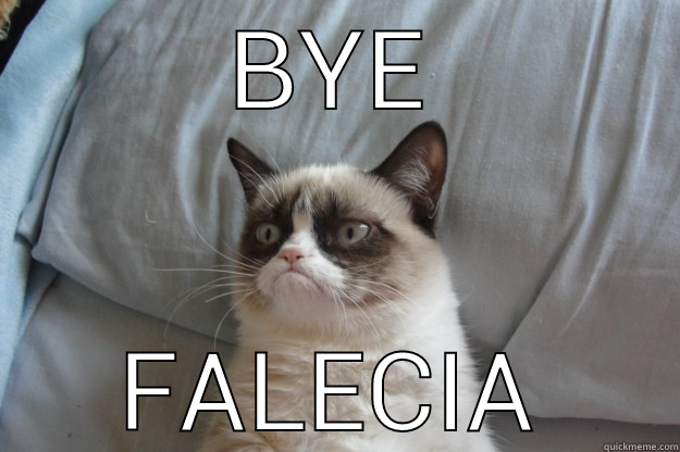 BYE FALECIA Grumpy Cat
