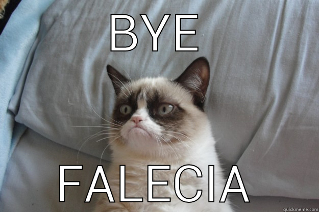 mad catter - BYE FALECIA Grumpy Cat