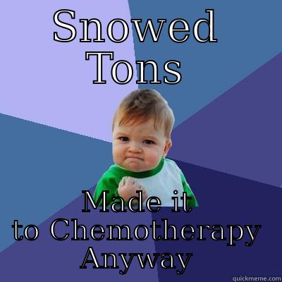 SNOWED TONS MADE IT TO CHEMOTHERAPY ANYWAY Success Kid