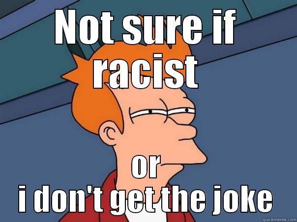 NOT SURE IF RACIST OR I DON'T GET THE JOKE Futurama Fry