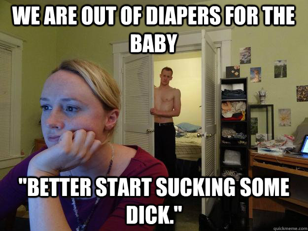 We are out of diapers for the baby 