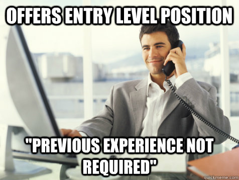 OFFERS ENTRY LEVEL POSITION 