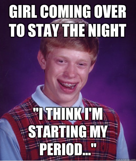 Girl coming over to stay the night 