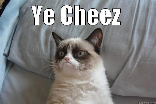 YE CHEEZ  Grumpy Cat