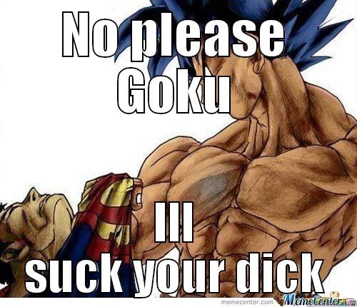 NO PLEASE GOKU ILL SUCK YOUR DICK Misc