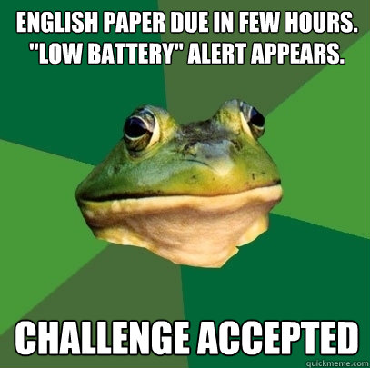 english paper due in few hours. 