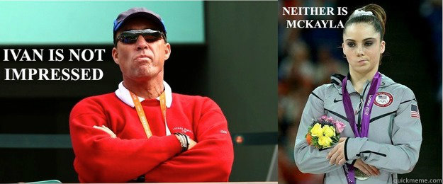 Caption 1 goes here  IVAN LENDL IS NOT IMPRESSED