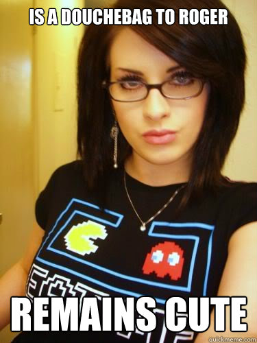 is a douchebag to roger remains cute  Cool Chick Carol