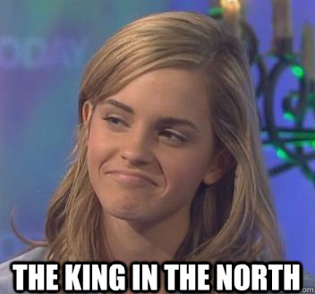  the king in the north -  the king in the north  not bad emma watson
