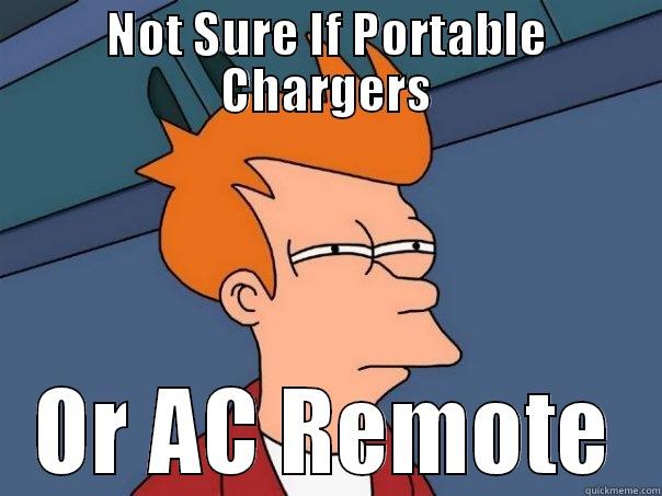 NOT SURE IF PORTABLE CHARGERS OR AC REMOTE Futurama Fry