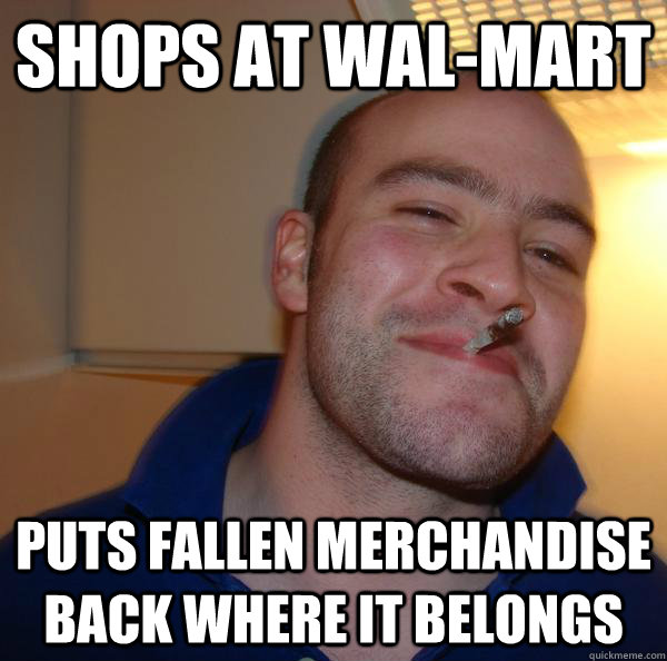 shops at wal-mart puts fallen merchandise back where it belongs - shops at wal-mart puts fallen merchandise back where it belongs  Misc