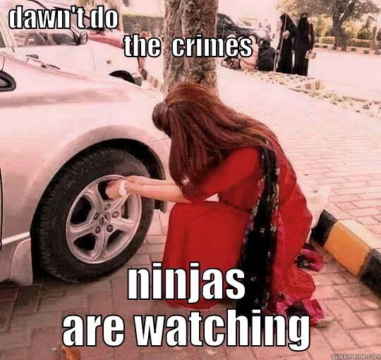 DAWN'T DO                                                   THE  CRIMES NINJAS ARE WATCHING Misc