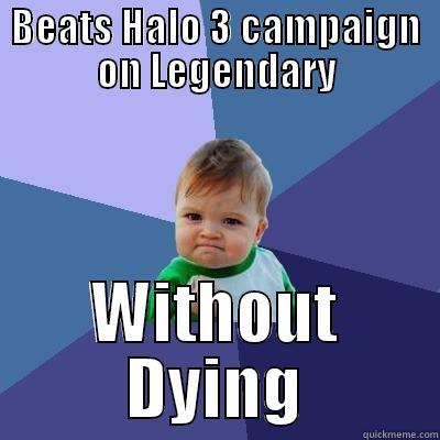 BEATS HALO 3 CAMPAIGN ON LEGENDARY WITHOUT DYING Success Kid