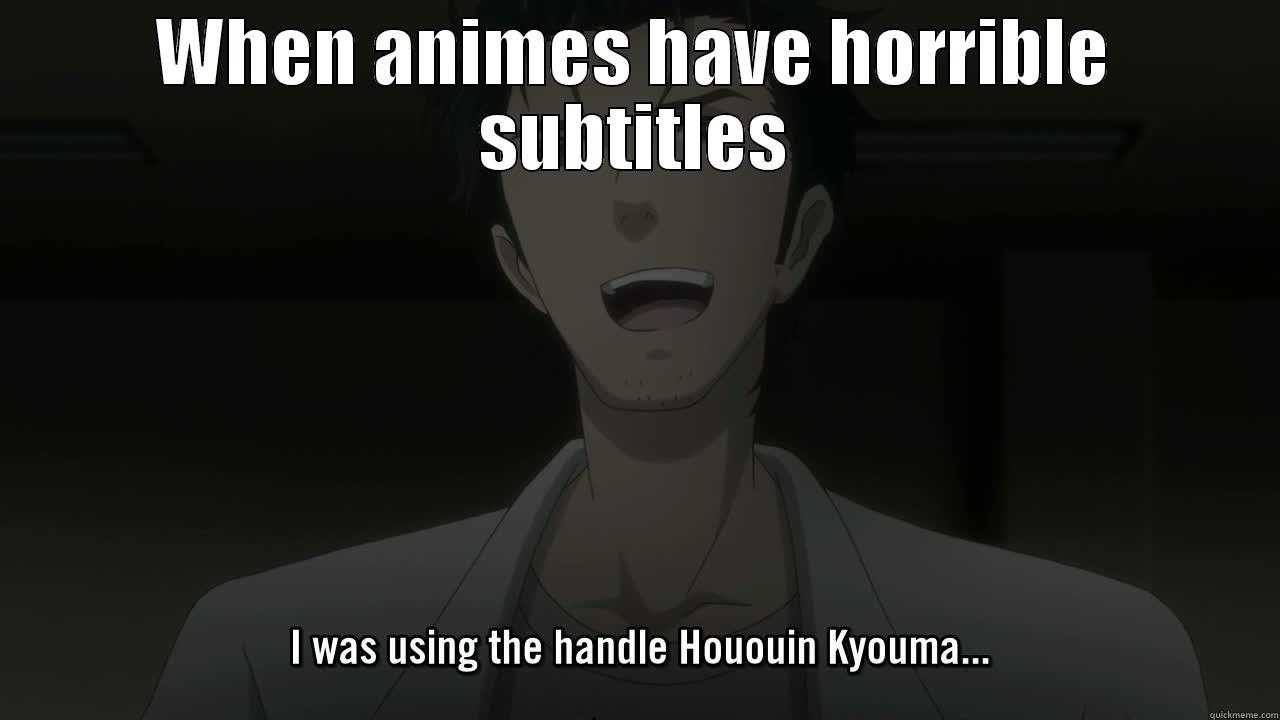 WHEN ANIMES HAVE HORRIBLE SUBTITLES  Misc