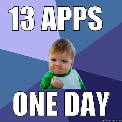 13 APPS   ONE DAY Success Kid