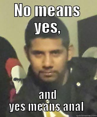 NO MEANS YES, AND YES MEANS ANAL  Misc