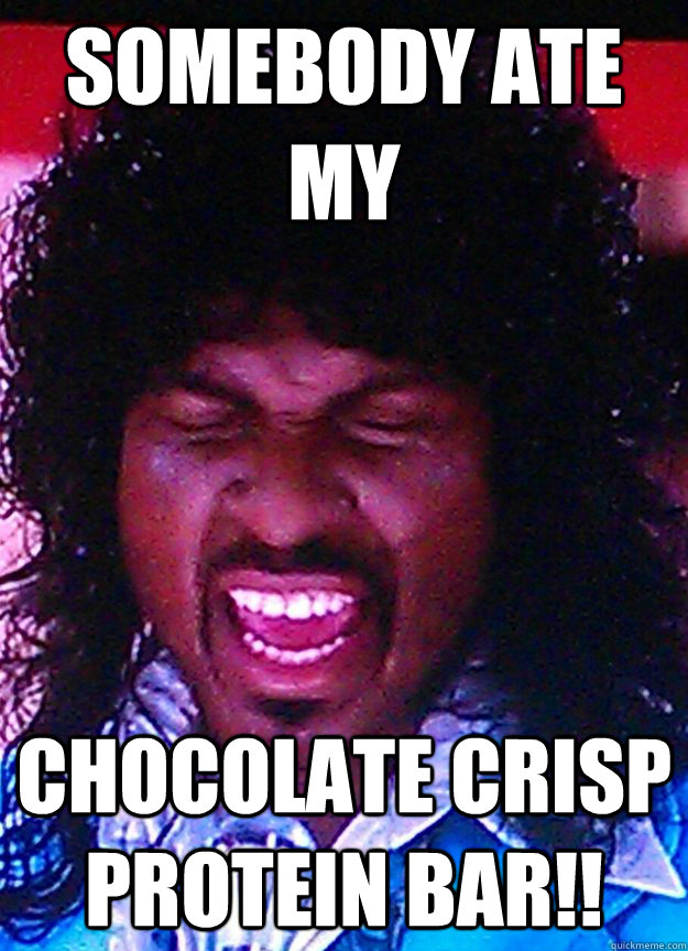 Somebody ate my chocolate crisp protein bar!! Sexual Chocolate