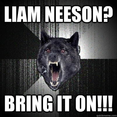 Liam Neeson? Bring it on!!!  Bullets - Insanity wolf