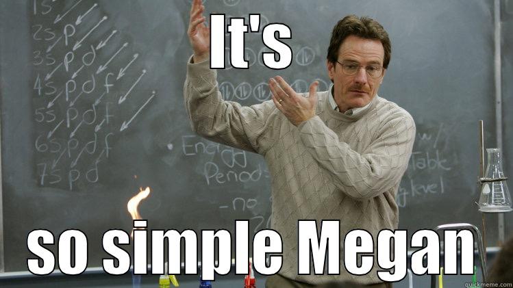 it's simple - IT'S SO SIMPLE MEGAN Misc