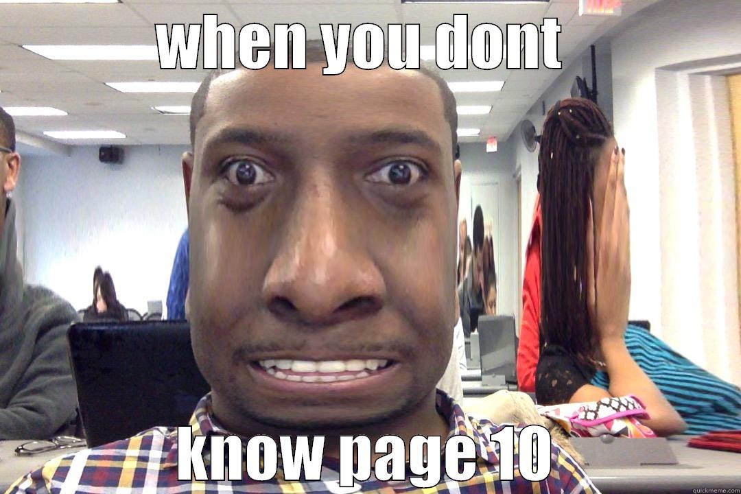 WHEN YOU DONT  KNOW PAGE 10 Misc