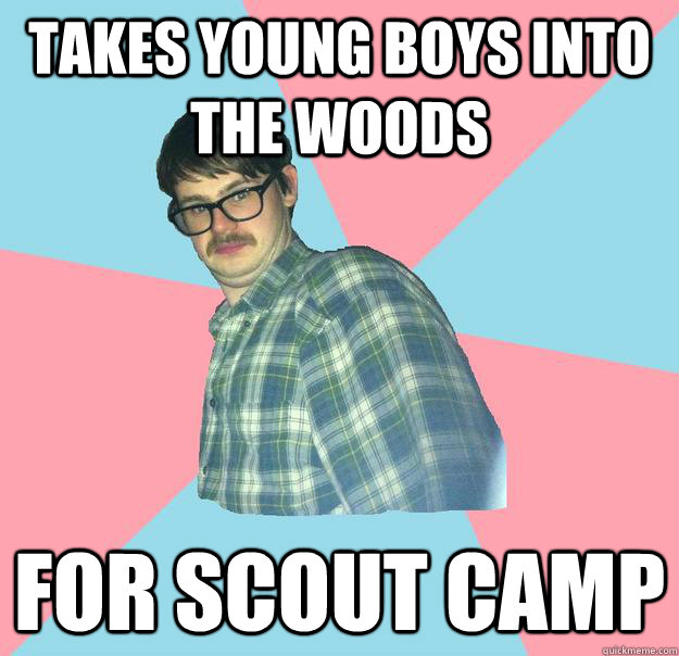takes young boys into the woods for scout camp  Misunderstood Martin